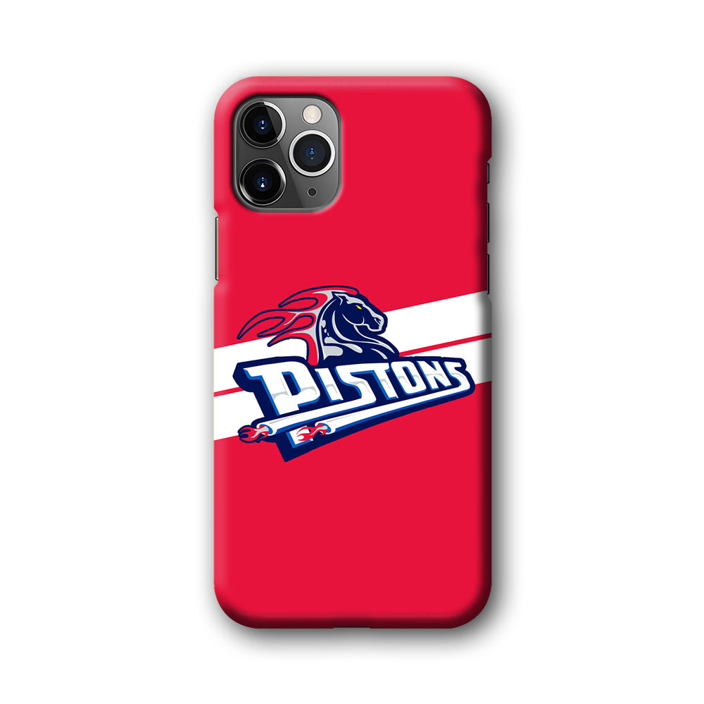 Detroit Pistons White Stripe iPhone 11 Pro Case