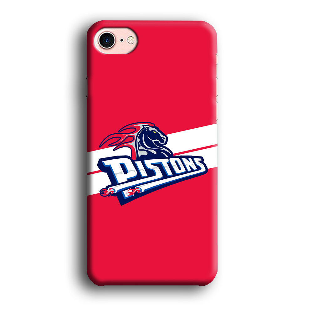 Detroit Pistons White Stripe iPhone 8 Case