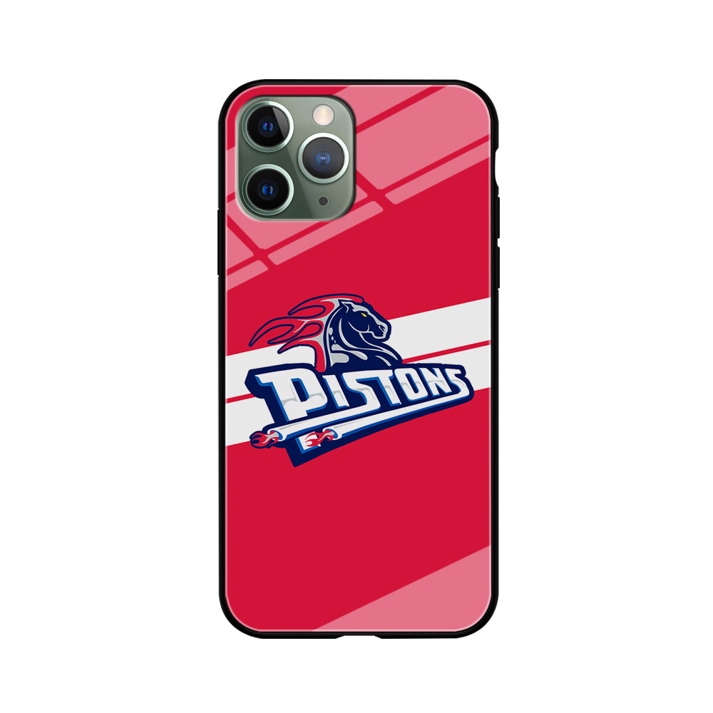 Detroit Pistons White Stripe iPhone 11 Pro Case