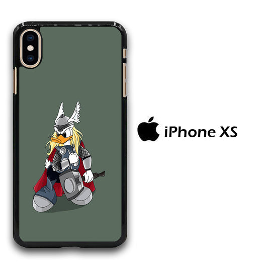 Donald Duck Thor And Hammer iPhone Xs Case