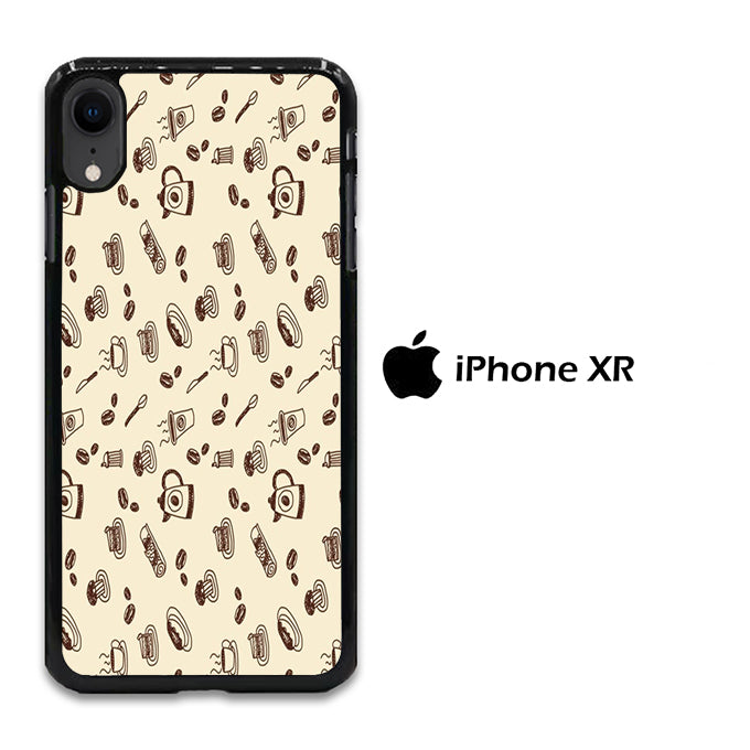 Doodle Coffee 001 iPhone XR Case - ezzystore - Phone Case