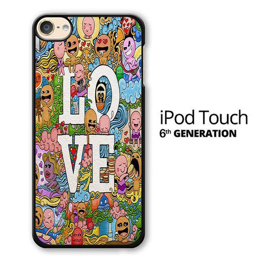 Doodle Love 001 iPod Touch 6 Case - Ezzystore