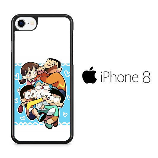 Doraemon Getting Big Hug iPhone 8 Case