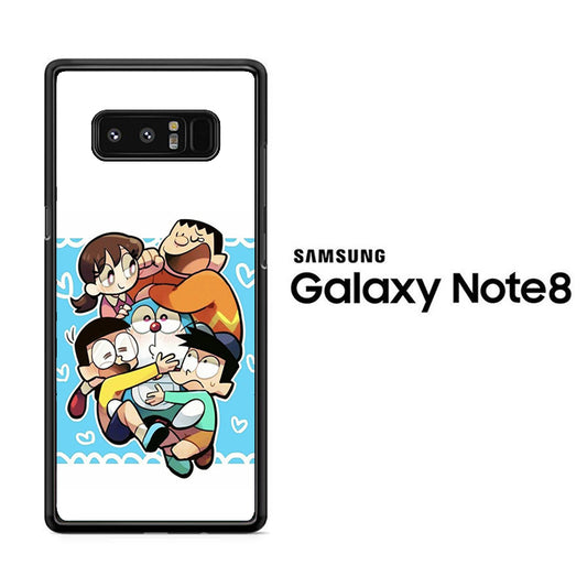 Doraemon Getting Big Hug Samsung Galaxy Note 8 Case