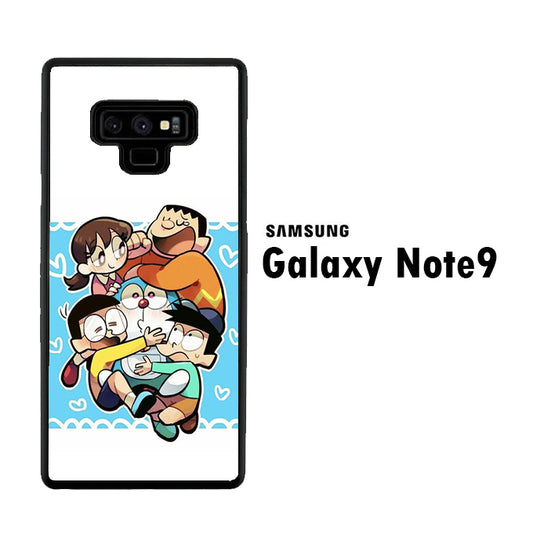 Doraemon Getting Big Hug Samsung Galaxy Note 9 Case