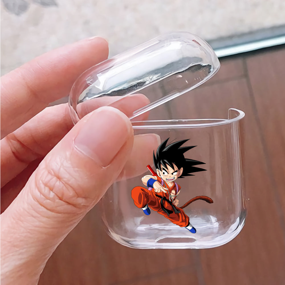Dragon Ball Kid Goku Protective Clear Case Cover For Apple Airpods