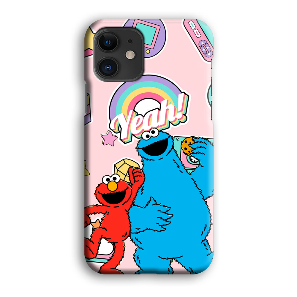 Elmo And Cookie Vintage Style iPhone 12 Case