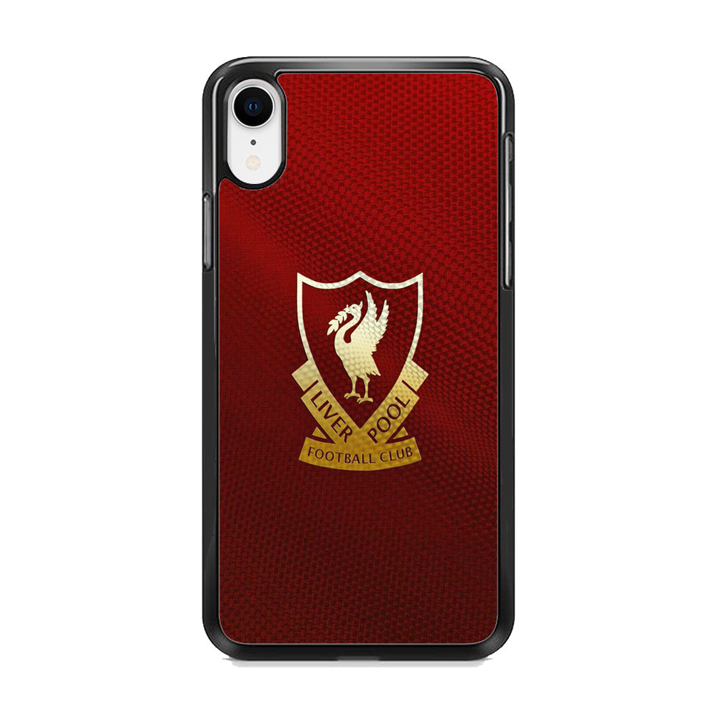 FC Liverpool Red Carbon Logo iPhone XR Case