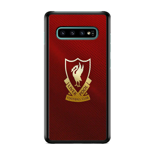 FC Liverpool Red Carbon Logo Samsung Galaxy S10 Plus Case