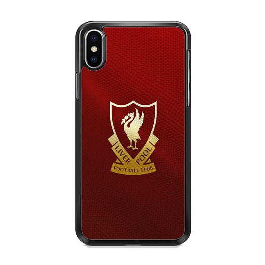 FC Liverpool Red Carbon Logo iPhone Xs Case