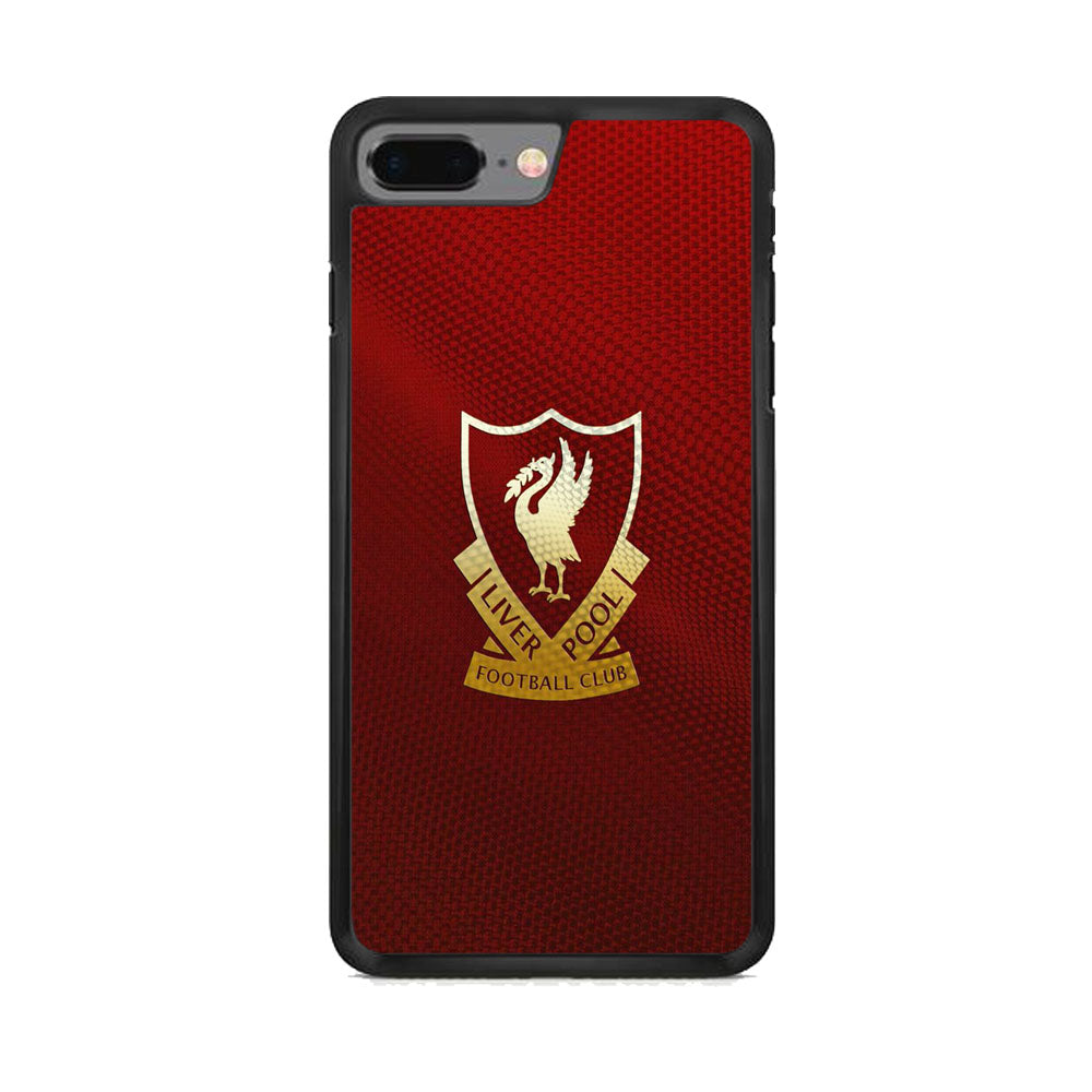 FC Liverpool Red Carbon Logo iPhone 8 Plus Case