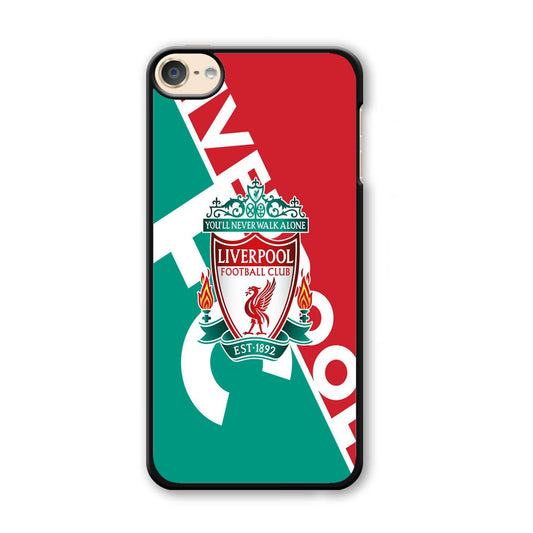 FC Liverpool Red Stripe Green Emblem iPod Touch 6 Case - Ezzystore