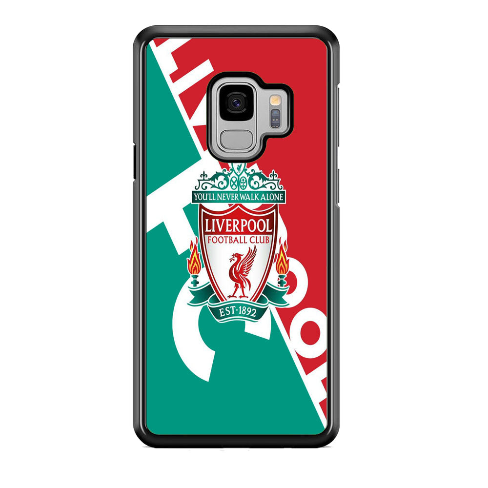 FC Liverpool Red Stripe Green Emblem Samsung Galaxy S9 Case