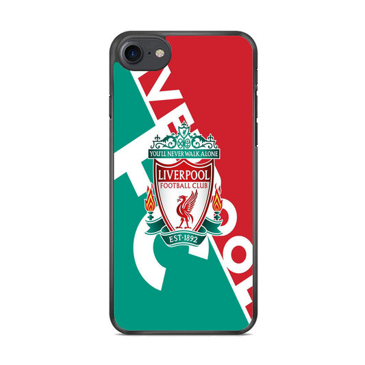 FC Liverpool Red Stripe Green Emblem iPhone 8 Case