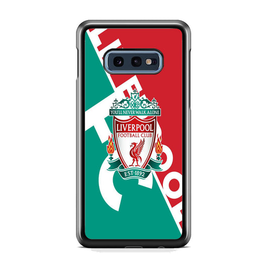 FC Liverpool Red Stripe Green Emblem Samsung Galaxy 10e Case