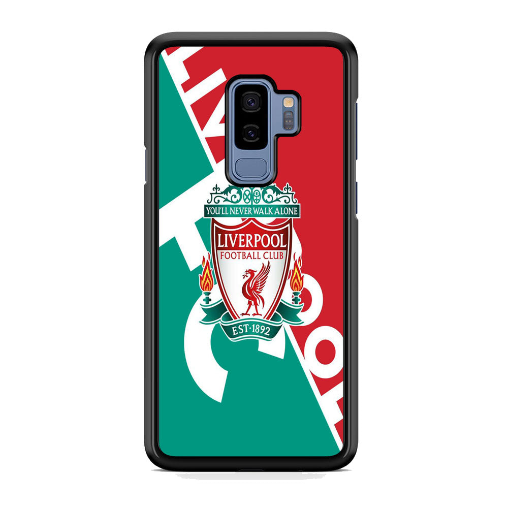FC Liverpool Red Stripe Green Emblem Samsung Galaxy S9 Plus Case