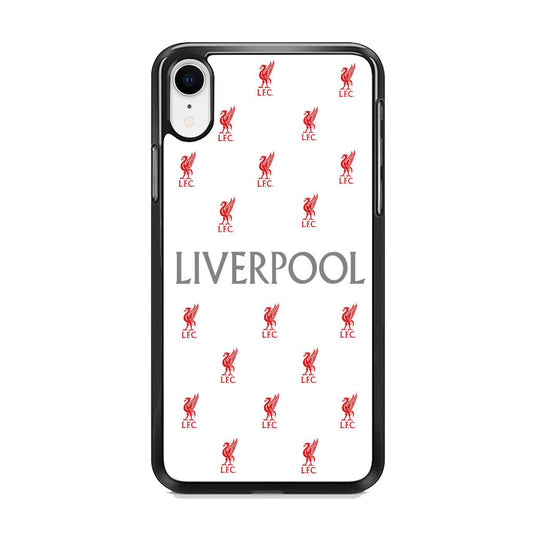 FC Liverpool White Doodle Logo iPhone XR Case