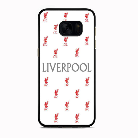 FC Liverpool White Doodle Logo Samsung Galaxy S7 Edge Case