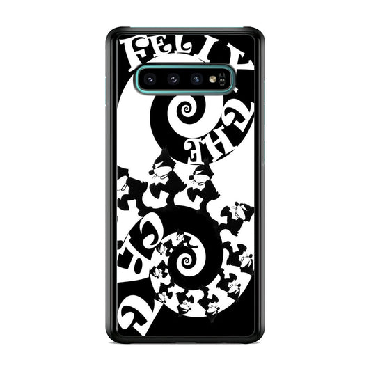 Felix The Cat Black White Samsung Galaxy S10 Plus Case
