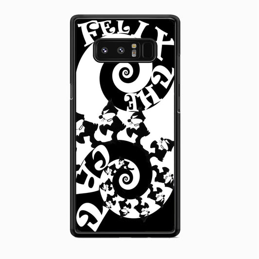 Felix The Cat Black White Samsung Galaxy Note 8 Case