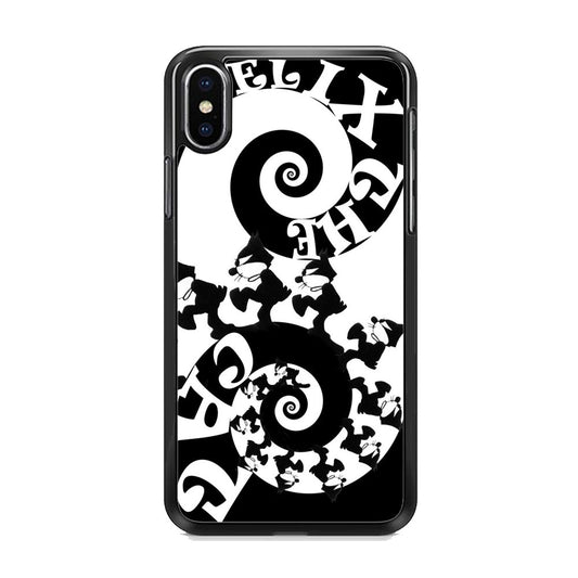 Felix The Cat Black White iPhone Xs Case