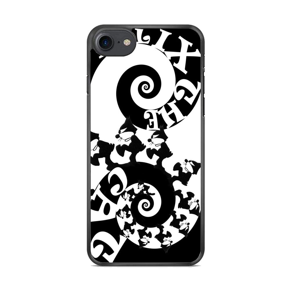 Felix The Cat Black White iPhone 8 Case