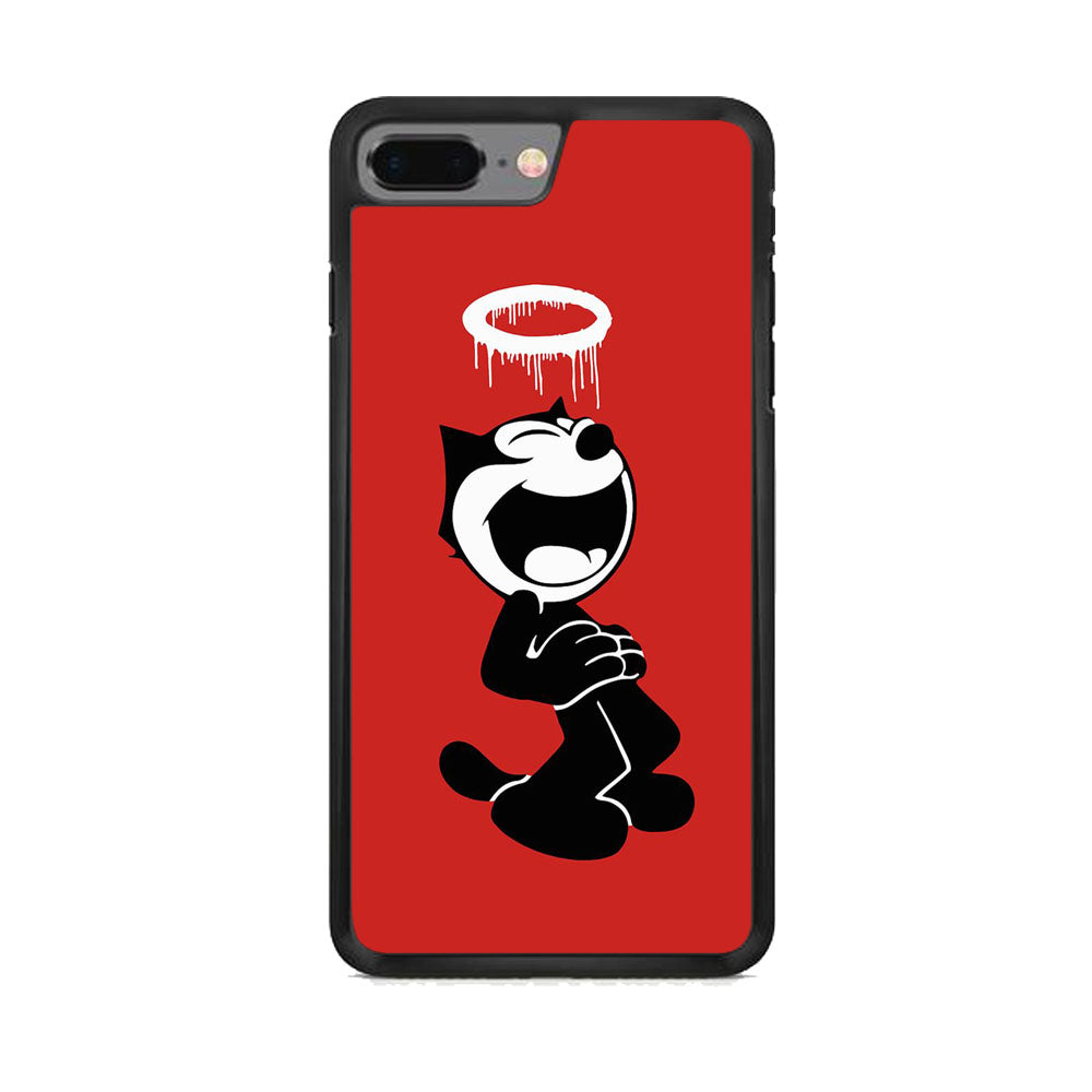 Felix The Cat Laugh Maroon iPhone 8 Plus Case