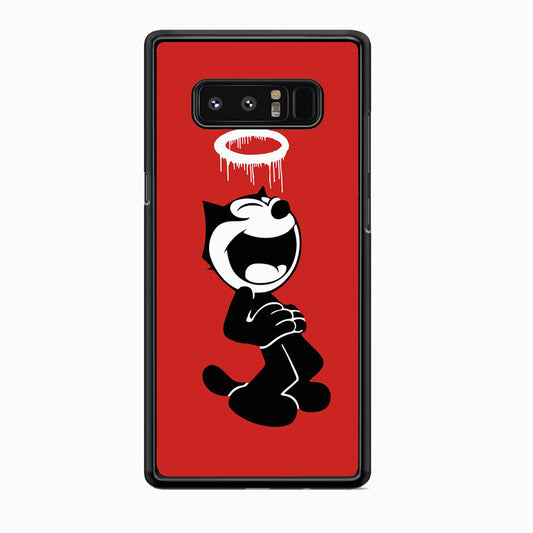 Felix The Cat Laugh Maroon Samsung Galaxy Note 8 Case
