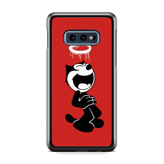 Felix The Cat Laugh Maroon Samsung Galaxy 10e Case