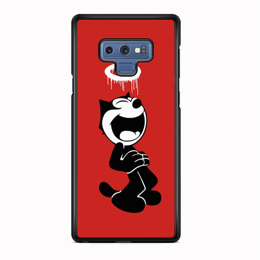 Felix The Cat Laugh Maroon Samsung Galaxy Note 9 Case