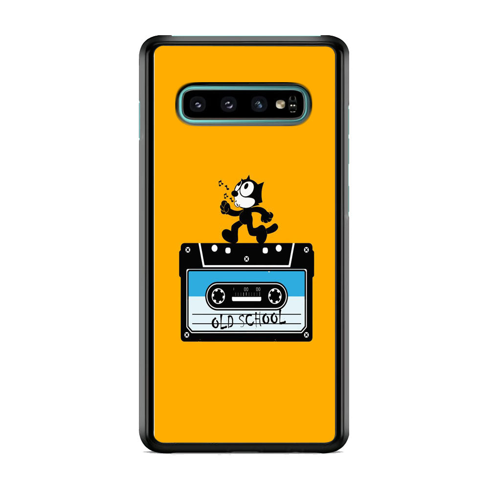 Felix The Cat Tape Cassette Samsung Galaxy S10 Case