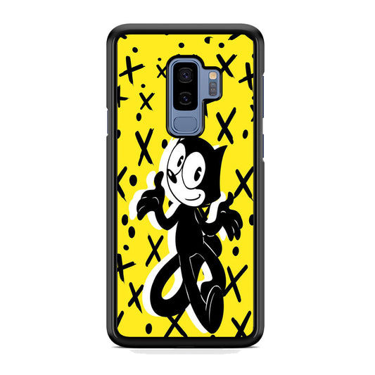Felix The Cat Yellow Samsung Galaxy S9 Plus Case
