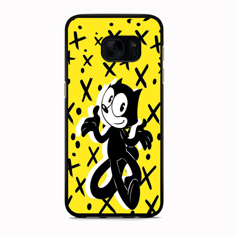 Felix The Cat Yellow Samsung Galaxy S7 Case