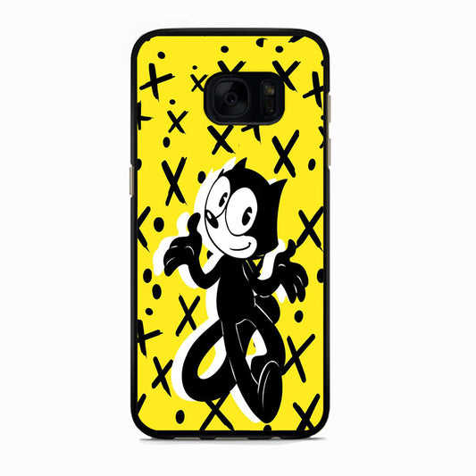 Felix The Cat Yellow Samsung Galaxy S7 Case