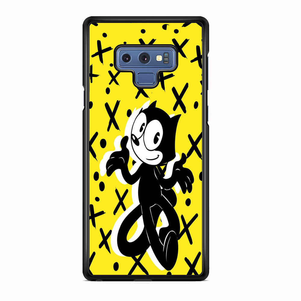 Felix The Cat Yellow Samsung Galaxy Note 9 Case