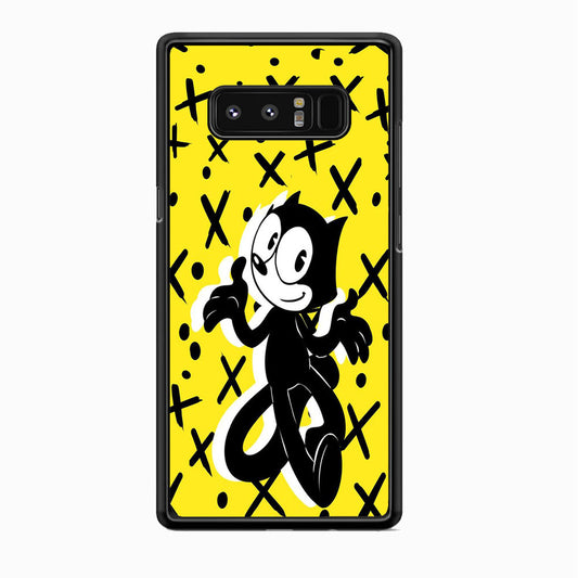 Felix The Cat Yellow Samsung Galaxy Note 8 Case