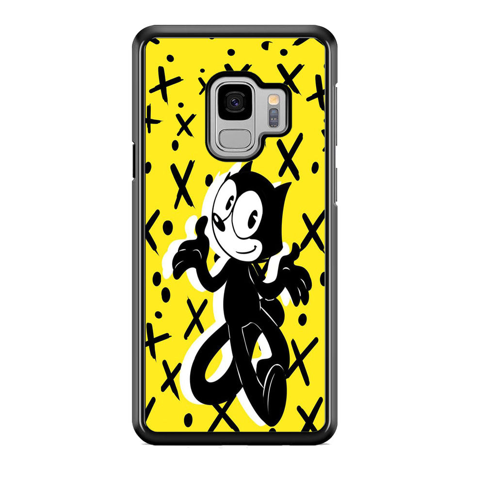 Felix The Cat Yellow Samsung Galaxy S9 Case