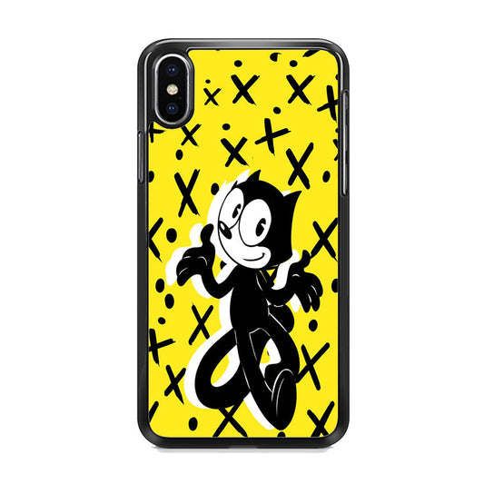 Felix The Cat Yellow iPhone Xs Case