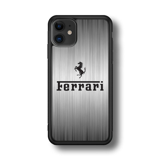 Ferrari Silver Grey iPhone 11 Case - Ezzystore