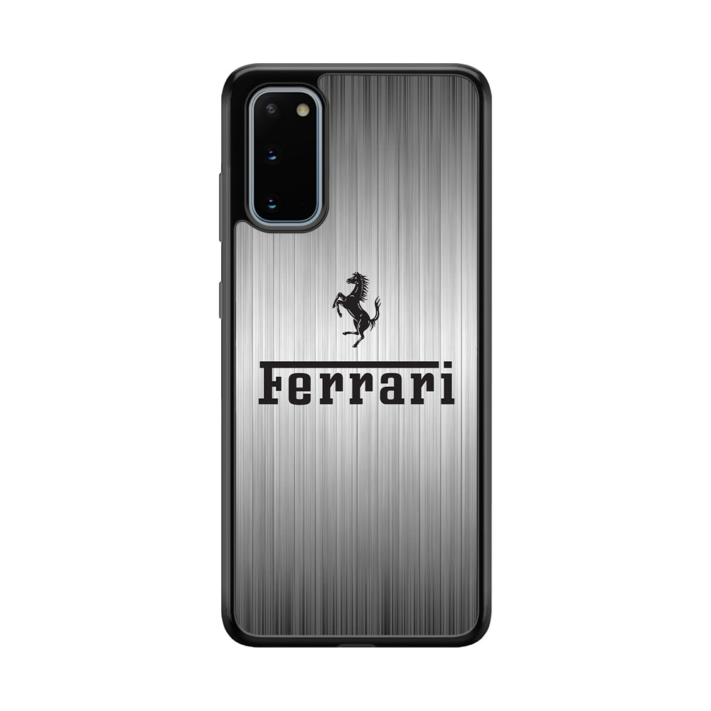 Ferrari Silver Grey Samsung Galaxy S20 Case - Ezzystore