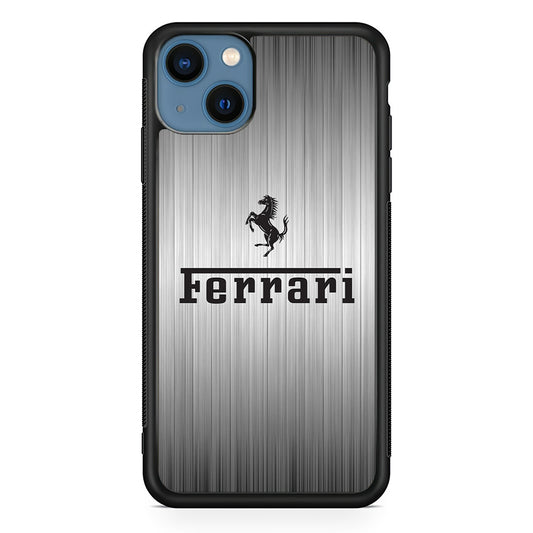 Ferrari Silver Grey iPhone 13 Case - Ezzystore