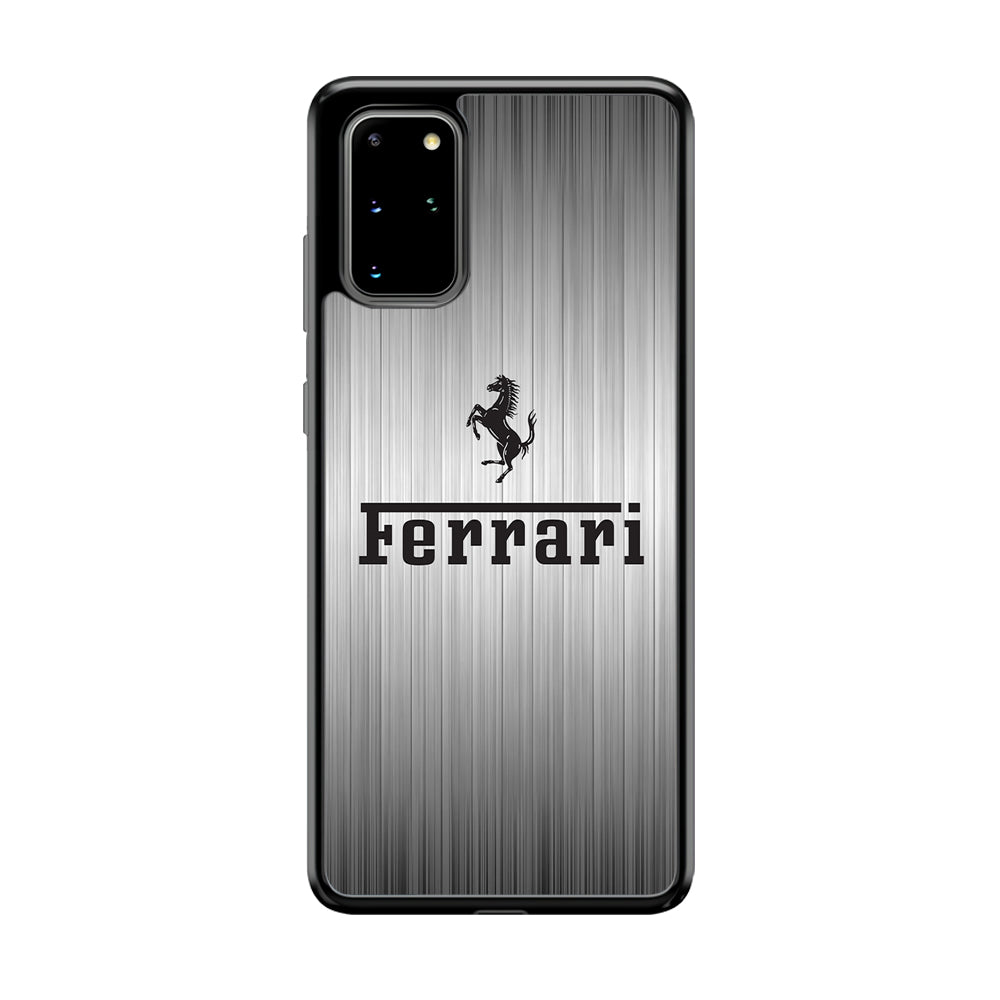 Ferrari Silver Grey Samsung Galaxy S20 Plus Case - Ezzystore