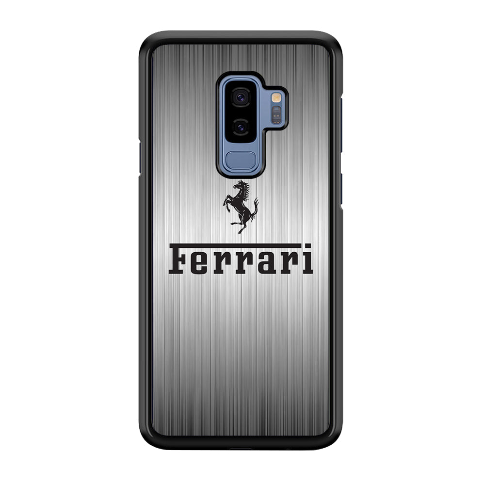 Ferrari Silver Grey Samsung Galaxy S9 Plus Case - Ezzystore