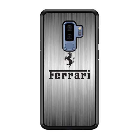 Ferrari Silver Grey Samsung Galaxy S9 Plus Case - Ezzystore