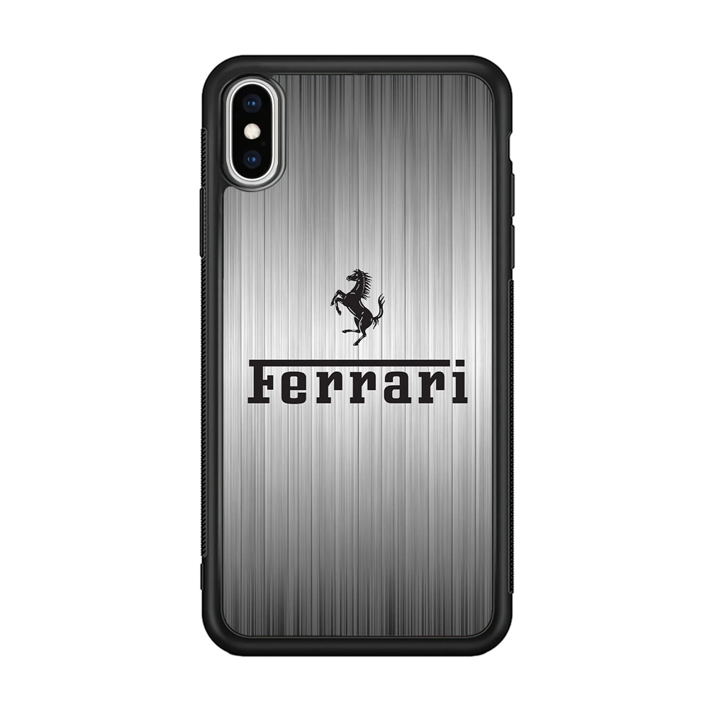 Ferrari Silver Grey iPhone XS Case - Ezzystore
