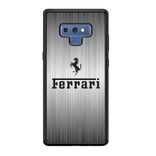 Ferrari Silver Grey Samsung Galaxy Note 9 Case - Ezzystore