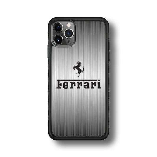 Ferrari Silver Grey iPhone 11 Pro Max Case - Ezzystore