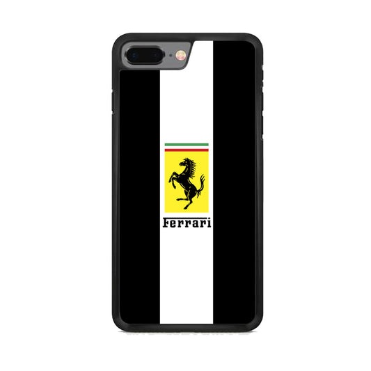Ferrari Stripe White iPhone 8 Plus Case - Ezzystore