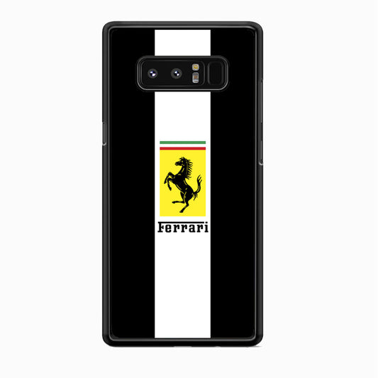 Ferrari Stripe White Samsung Galaxy Note 8 Case - Ezzystore