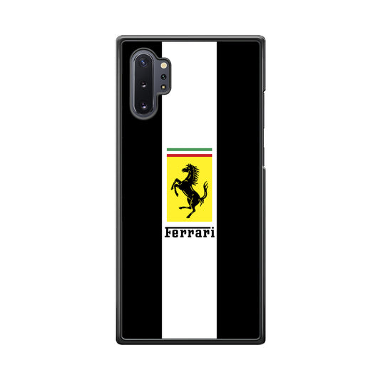 Ferrari Stripe White Samsung Galaxy Note 10 Plus Case - Ezzystore
